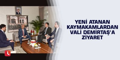 Yeni Atanan Kaymakamlardan Vali Demirtaş’a Ziyaret
