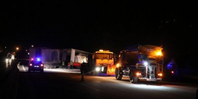 Ulaşıma kapanan Adana - Ankara otoyolu tekrar açıldı