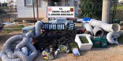 Villada ’iklimlendirme sistemli’ uyuşturucu üretimine 1 gözaltı