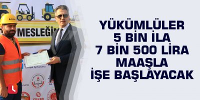 Yükümlüler 5 bin ila 7 bin 500 lira maaşla işe başlayacak