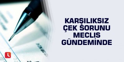 Karşılıksız çek sorunu Meclis gündeminde