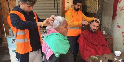 Depremzedelere ücretsiz tıraş