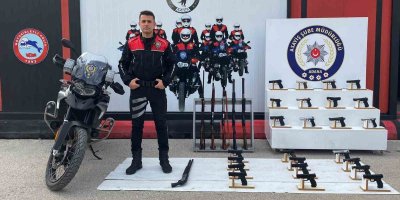 Adana’da 104 silah ele geçirildi