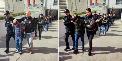 Kökünü Kurutma operasyonunda 77 ’torbacı’ adliyeye sevk edildi