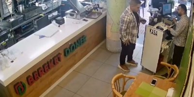 Yedi, içti ücreti ödemeden dönerciyi terk etti