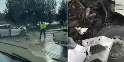 Otoyolda 3 zincirleme kaza: 10 yaralı