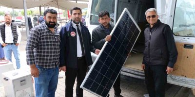 Göçer hayvancılara güneş paneli desteği