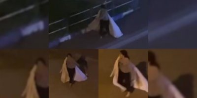 Çarşafla gece yarısı sokakta ’Anne, anne’ diye bağırarak yürüdü
