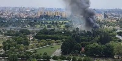 Adana Merkez Park'taki Komshu Restoran yanıyor!