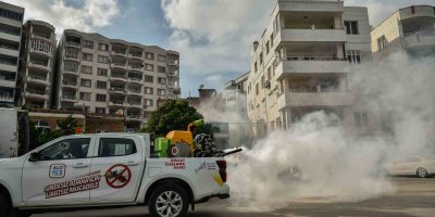 15 ilçede, 116 araç ve 441 personelle ilaçlama yapılıyor