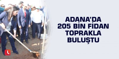 Adana’da 205 bin fidan toprakla buluştu