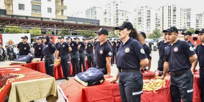 Adana’da 70 itfaiye eri memuru yemin ederek göreve başladı