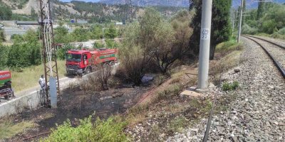 Mesire alanında çıkan yangın söndürüldü