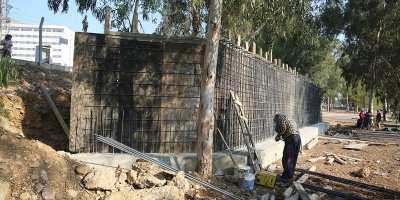 Adana 15 Temmuz Şehitler Köprüsü kavşağında durak inşası sürüyor