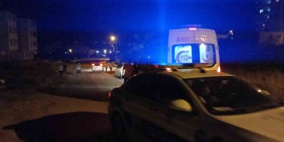 Park halindeyken freni boşalan otomobil takla attı