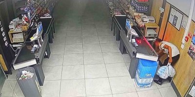 Hırsız saniye saniye görüntülendi