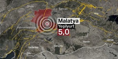 Adana çevresi sallanmaya devam ediyor: Malatya'da 5 büyüklüğünde deprem