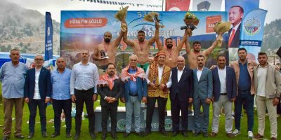 Kızıldağ Karakucak Güreşlerinin Başpehlivanı Ali Böncüoğlu oldu