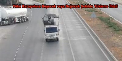 Trafik polisinden dron ile denetim