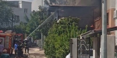 Evde çıkan yangın söndürüldü