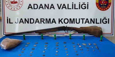 Adana’da Roma dönemine ait 46 sikke ele geçirildi
