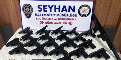 Adana polisi 35 ruhsatsız silah ele geçirdi