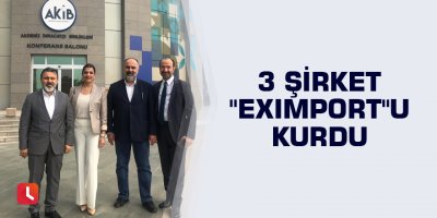 3 şirket "Eximport"u kurdu