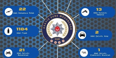 Adana’da bir haftada 161 ruhsatsız silah ele geçirildi