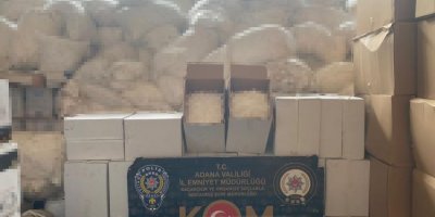 Adana’da 60 milyon 750 bin gümrük kaçağı makaron ele geçirildi