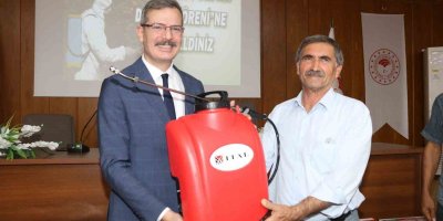 Üreticilere 360 akülü sırt pompası dağıtıldı