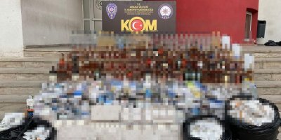 Adana’da 9 bin 45 litre sahte alkol ele geçirildi