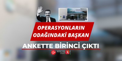 Operasyonların odağındaki başkan ankette birinci çıktı