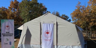 Konargöçer ailelere çadır yardımı