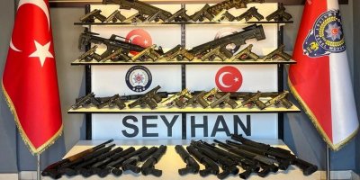 Seyhan polisi 55 ruhsatsız silah ele geçirdi, 6 kişi de tutuklandı