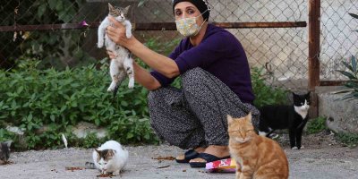 Kanser hastası kadın hayata hayvanlarla tutunuyor