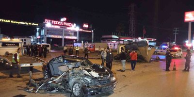 Adana’da otomobil ile kamyonet çarpıştı: 1 kişi öldü, 3 kişi yaralandı