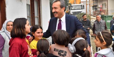 Başkan Çetin, Dörtler’de asfalt çalışmalarını denetledi