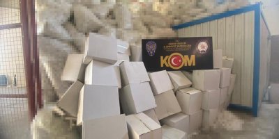Adana’da 40 milyon 480 bin makaron ele geçirildi