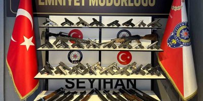 Adana’da 50 ruhsatsız silah ele geçirildi, 9 kişi tutuklandı