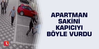 Apartman sakini kapıcıyı böyle vurdu