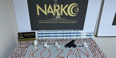 Kozan’da bin 782 uyuşturucu hap ele geçirildi