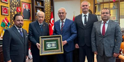 Bilal Uludağ ve Necip Topuz'dan Devlet Bahçeli'ye ziyaret