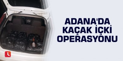 Adana'da kaçak içki operasyonu