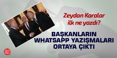 Başkanların WhatsApp yazışmaları ortaya çıktı