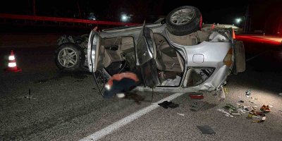 Adana’da kontrolden çıkan cip takla attı: 1 kişi öldü