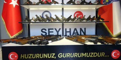 Seyhan polisi 54 silah ele geçirirken 314 suçluyu yakaladı