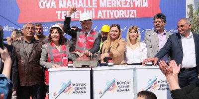 Karalar, Ova Mahalle Merkezi’nin temelini attı, iki noktada yapılan üst geçitlerinin açılışını gerçekleştirdi