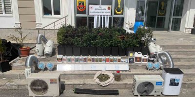 İklimlendirme sistemiyle uyuşturucu üretilen evlere baskın