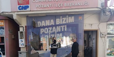 CHP Pozantı İlçe Başkanlığına Saldırı