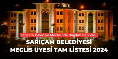 Sarıçam Belediyesi Meclis Üyesi Tam Listesi 2024